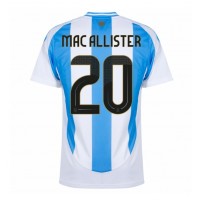 Camisa de Futebol Argentina Alexis Mac Allister #20 Equipamento Principal Copa America 2024 Manga Curta